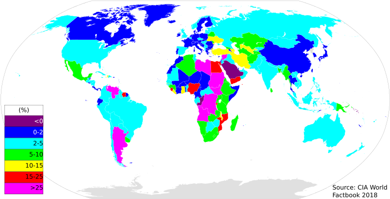 In 2016, Venezuela Had The Highest Annual Inflation - Death Penalty World Map (800x411), Png Download
