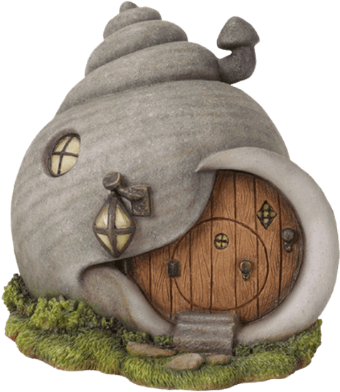 Fairy Snail Shell Home Garden Statue - Fairy Snail Shell Home (555x555), Png Download