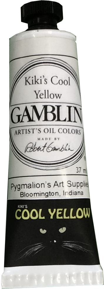 Cook Yellow - Gamblin Artist's Oil Colors Cobalt Blue 37 Ml (354x980), Png Download