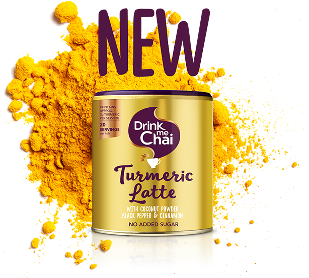 Drink Me Chai Turmeric Latte (620x567), Png Download