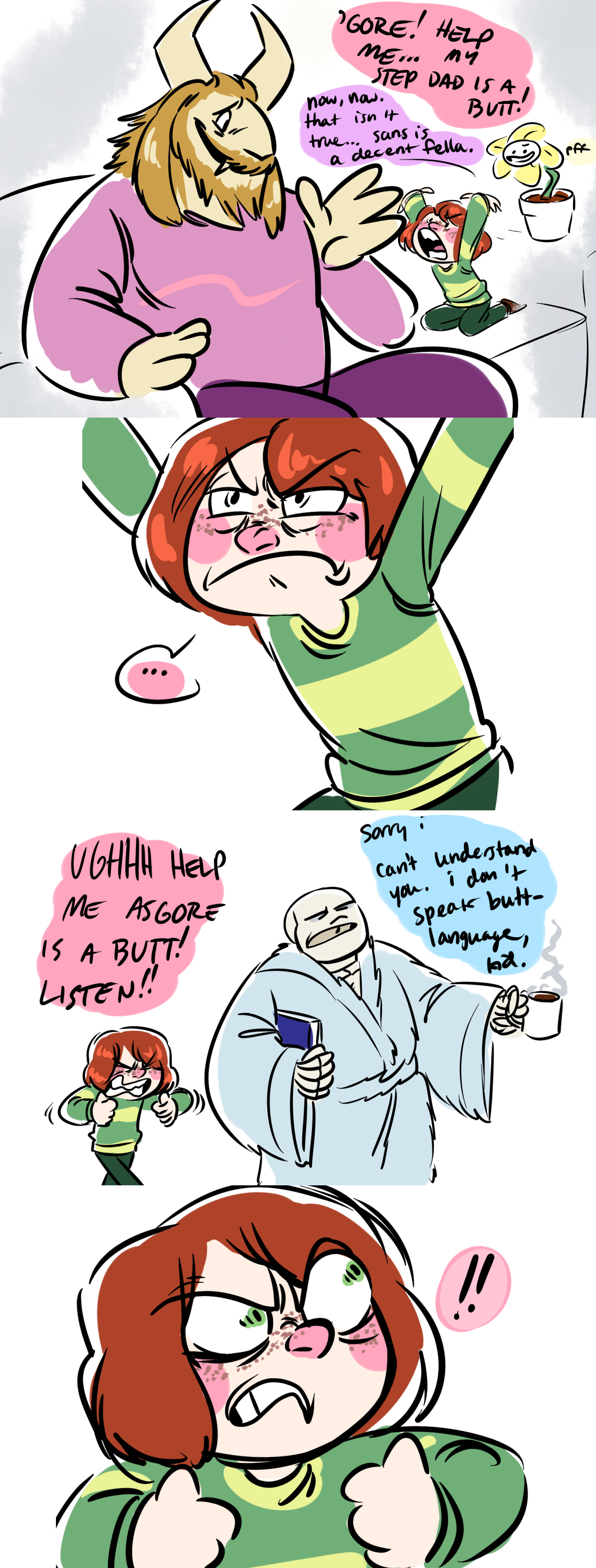 Hel Now, Na That In Thue Sans Is Tep - Undertale Elf On The Shelf Memes (1246x3274), Png Download