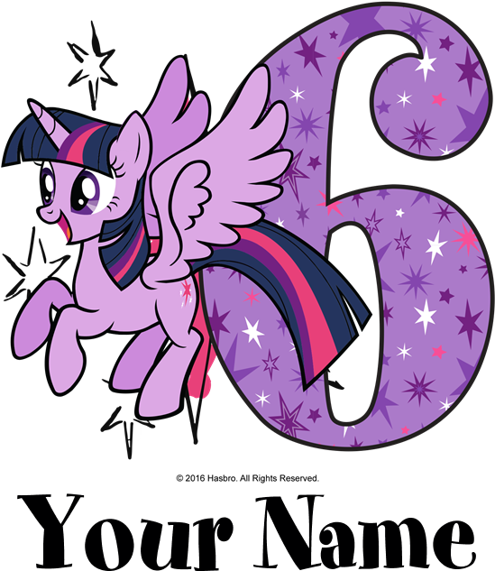 Mlp Twilight Sparkle 6th Birthday Sweatshirt - Twilight Sparkle T Shirt (700x700), Png Download