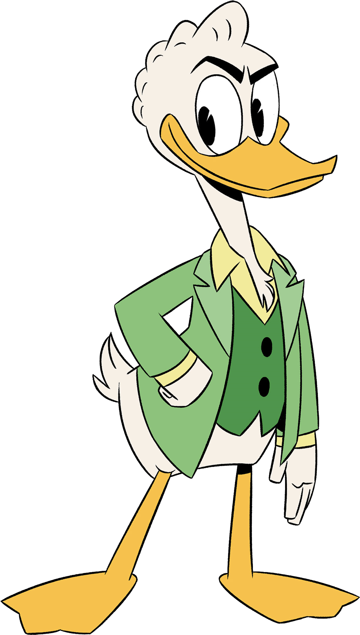 Gladstone Gander Crop - Gladstone Gander Ducktales 2017 (1216x2141), Png Download