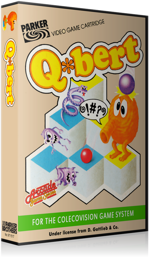 Q Bert Coleco Replacement Case Or Cover - Q Bert Old Version (800x900), Png Download