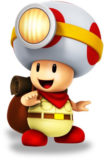 Toad Transparent Super Smash Bro - Captain Toad Smash Bros (508x625), Png Download