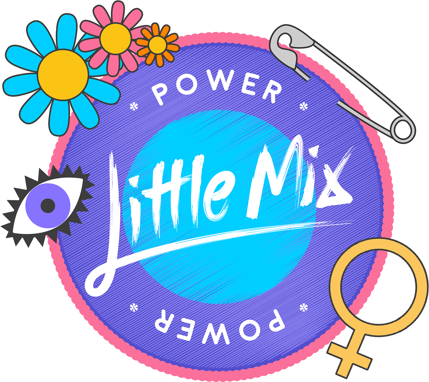 Fullscreen - Little Mix Band Name (1400x1400), Png Download