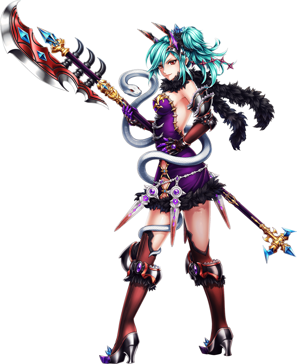 Navi Chara63 0 - Brave Frontier Mirfah (1048x1278), Png Download