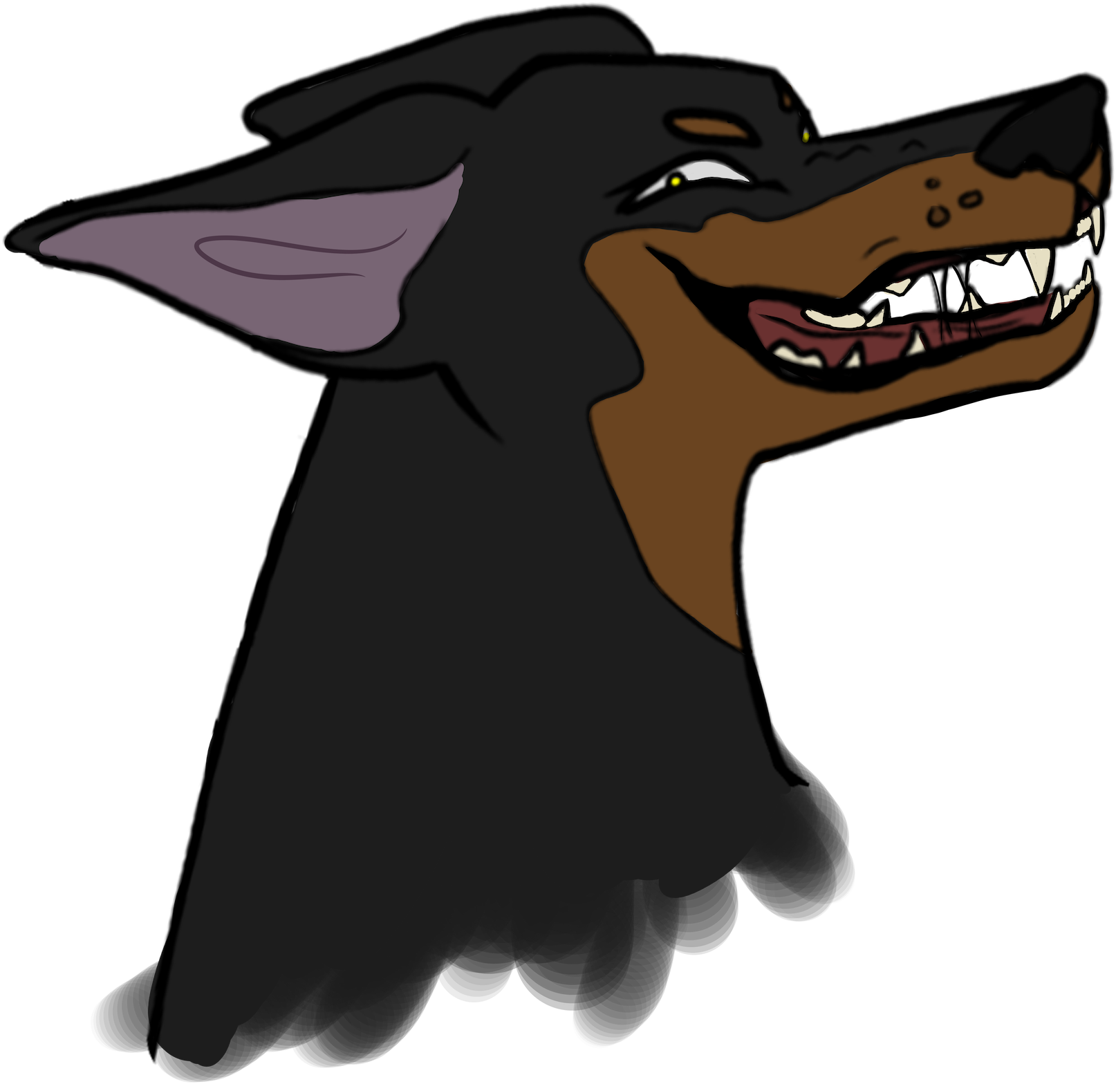 Diversive Doggo Head 1 - Dog Catches Something (1750x1750), Png Download