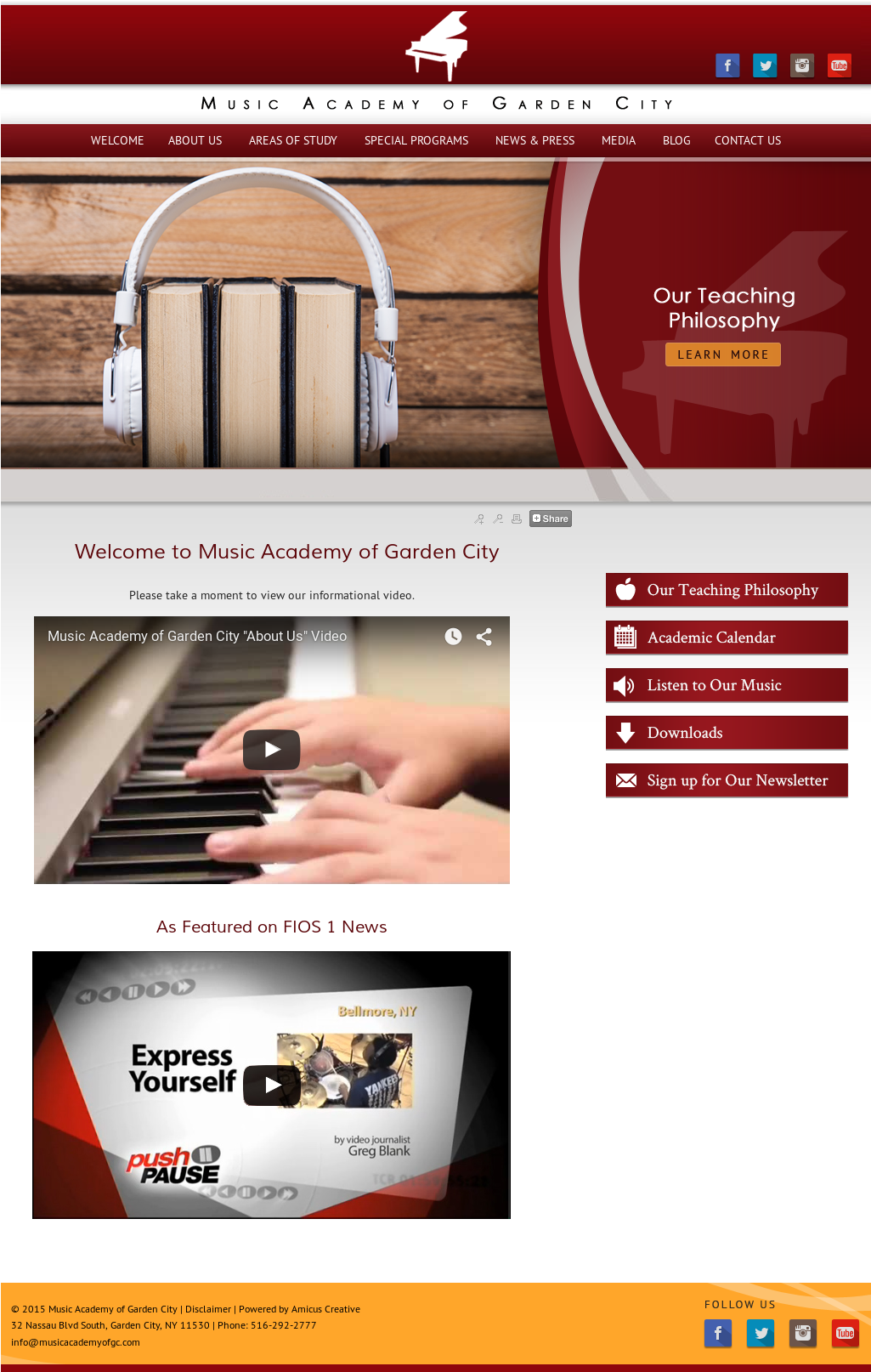 Music Academy Of Garden City Competitors, Revenue And - Website (1472x1613), Png Download