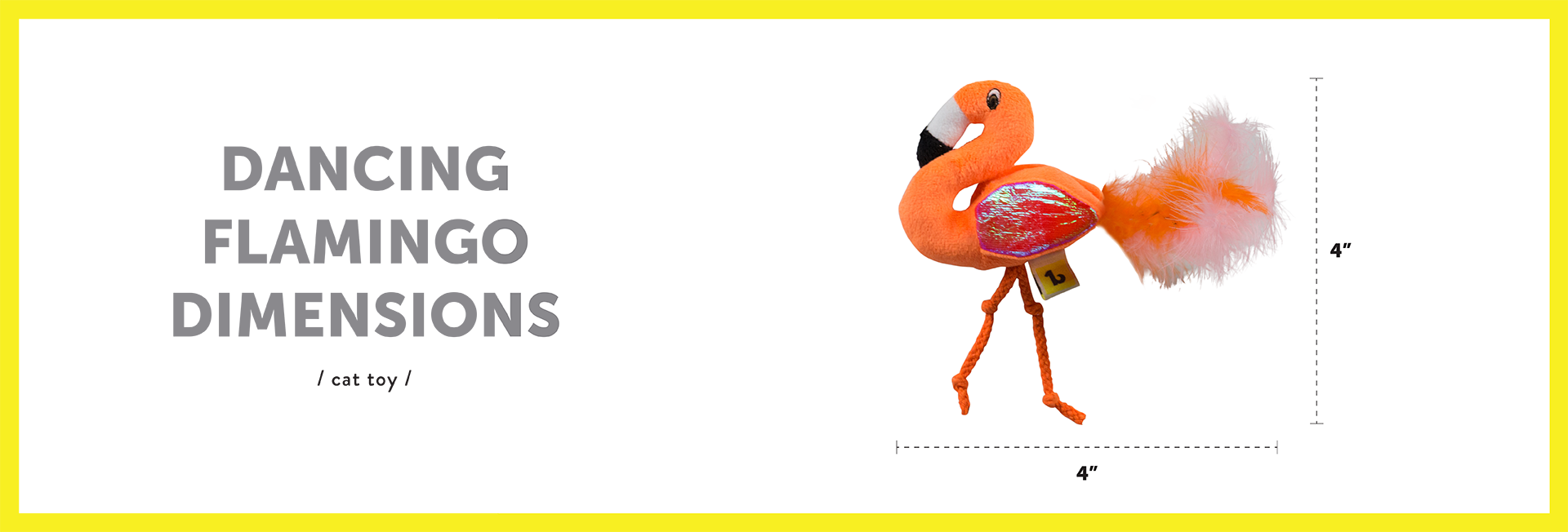 Dimensions Dancing Flamingo For Cats English - Dog (1920x652), Png Download