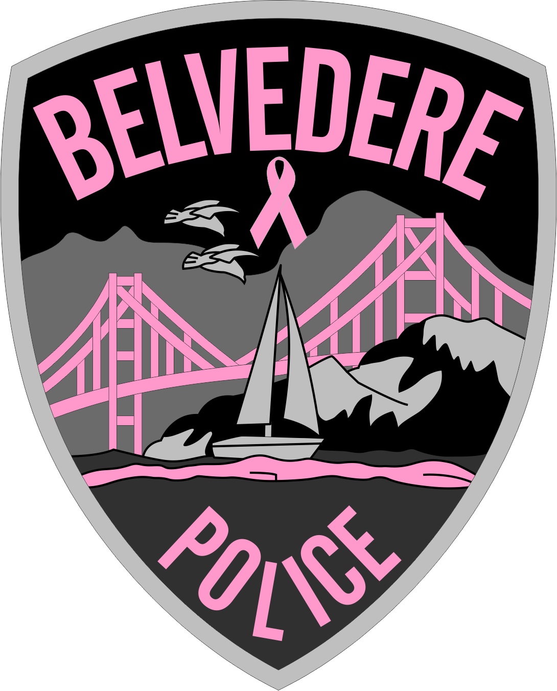 Belvedere Police - Belvedere Police Department (1090x1352), Png Download