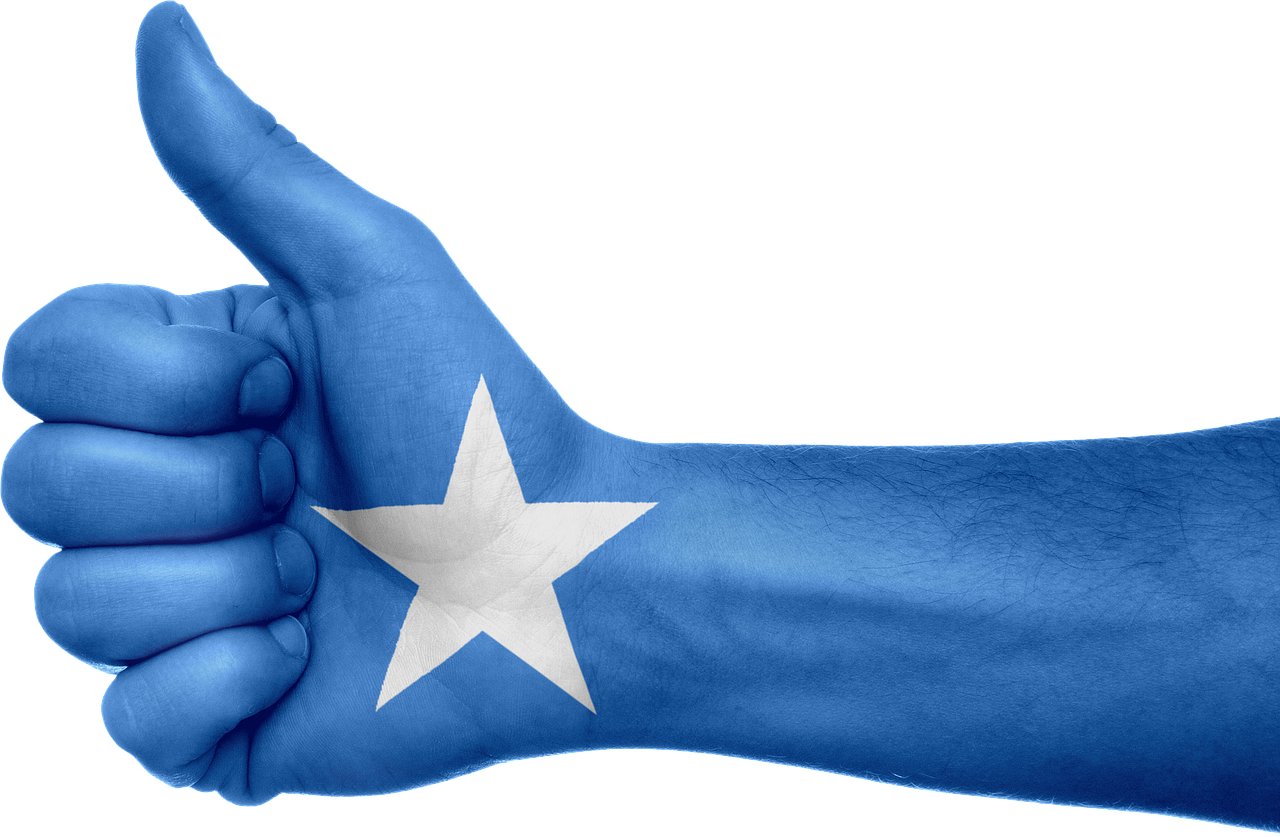 Somalia Flag Hand - Somalia Lippu (1280x837), Png Download