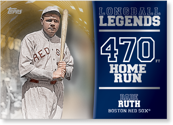 2018 Topps Baseball Series 2 Babe Ruth Longball Legends - Babe Ruth Red Sox (700x700), Png Download