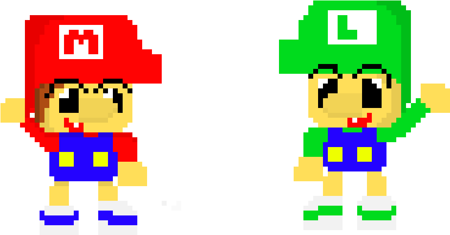 Baby Mario And Baby Luigi - Art (950x510), Png Download