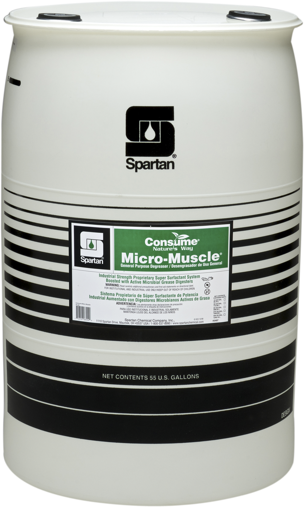 349755 Consume Micro-muscle - Spartan Nabc Non Acid Disinfectant Bathroom Cleaner-55gal (1374x1923), Png Download