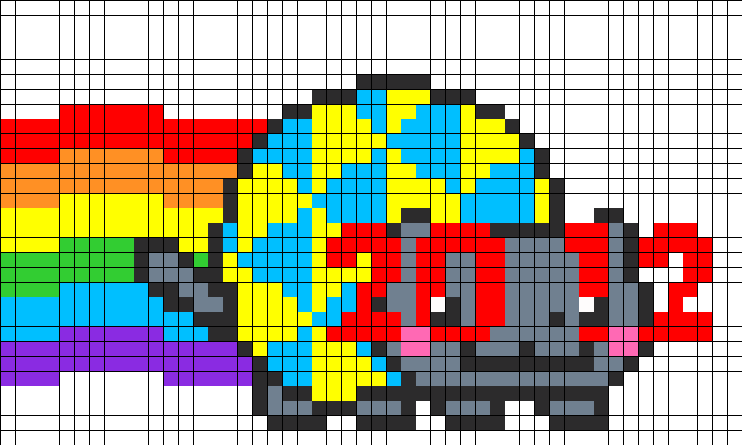 Can Anyone Please Make Me A Nyan Cat Out Of Keyboard - Bead (1050x630), Png Download