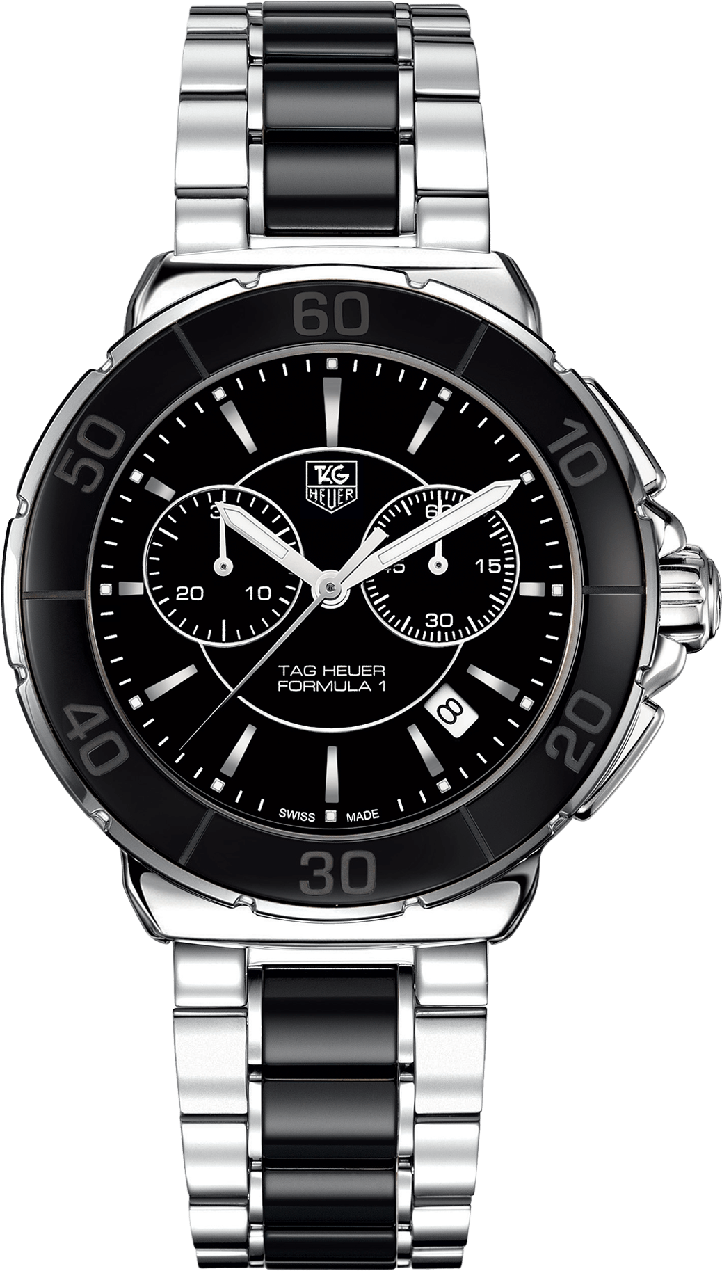 Tag Heuer Formula 1 Chronograph 200 M - Tag Heuer Formula 1 Ceramic (1920x2268), Png Download
