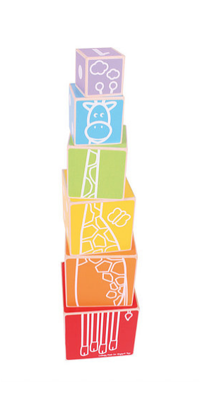 Bigjigs Baby My First Stacking Cubes (800x600), Png Download