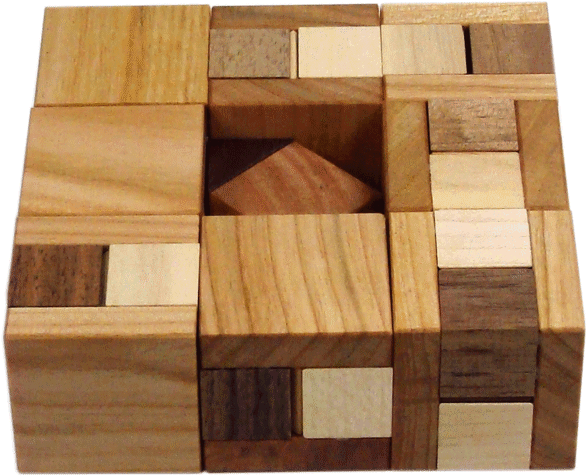 Diagra Wooden Cube Puzzle - Puzzle (600x600), Png Download