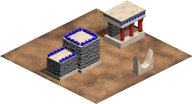 The Buildings Are On A Hold Atm But I Did Make Some - Assyrians Aoe Wonders (640x480), Png Download
