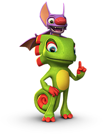 If Mighty No - Banjo Kazooie And Yooka Laylee (700x524), Png Download