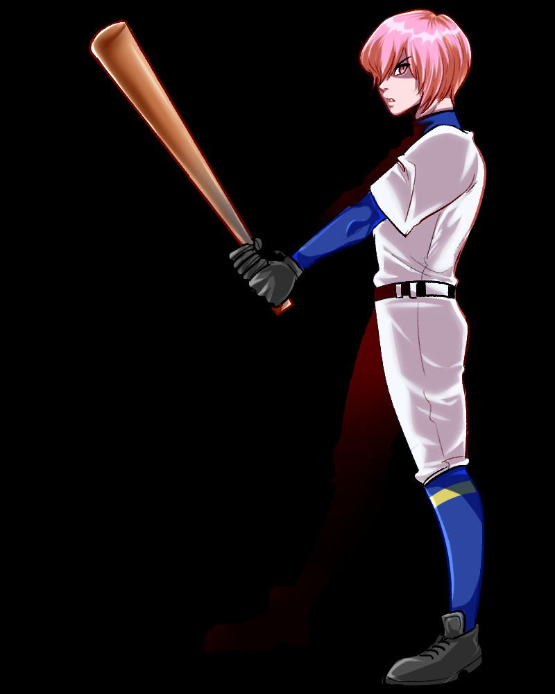 [김삼봉 코미나토 하루이치] - College Softball (800x1000), Png Download