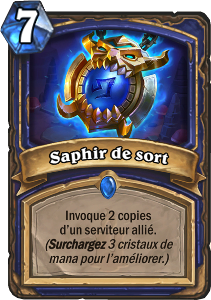 Seconde Carte À Amélioration Dévoilée, Le Saphir De - Hearthstone Kobolds And Catacombs Cards (559x600), Png Download