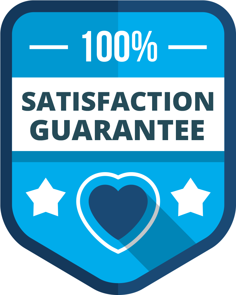 Our Guarantees - Blue Satisfaction Guarantee (1200x1090), Png Download