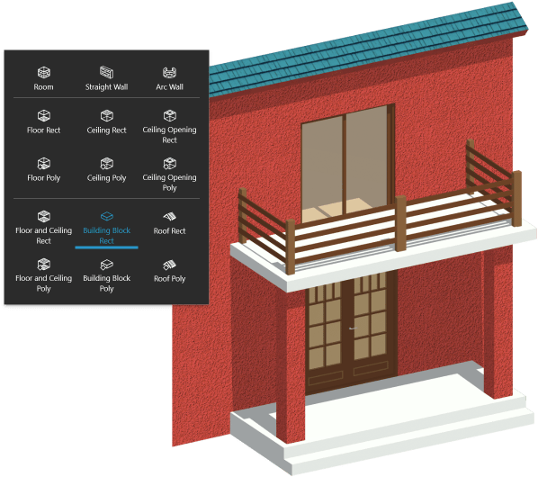 A Balconie Made With Live Home 3d's Block Tool - Live Home 3d Pro Download Crack Windows (660x530), Png Download