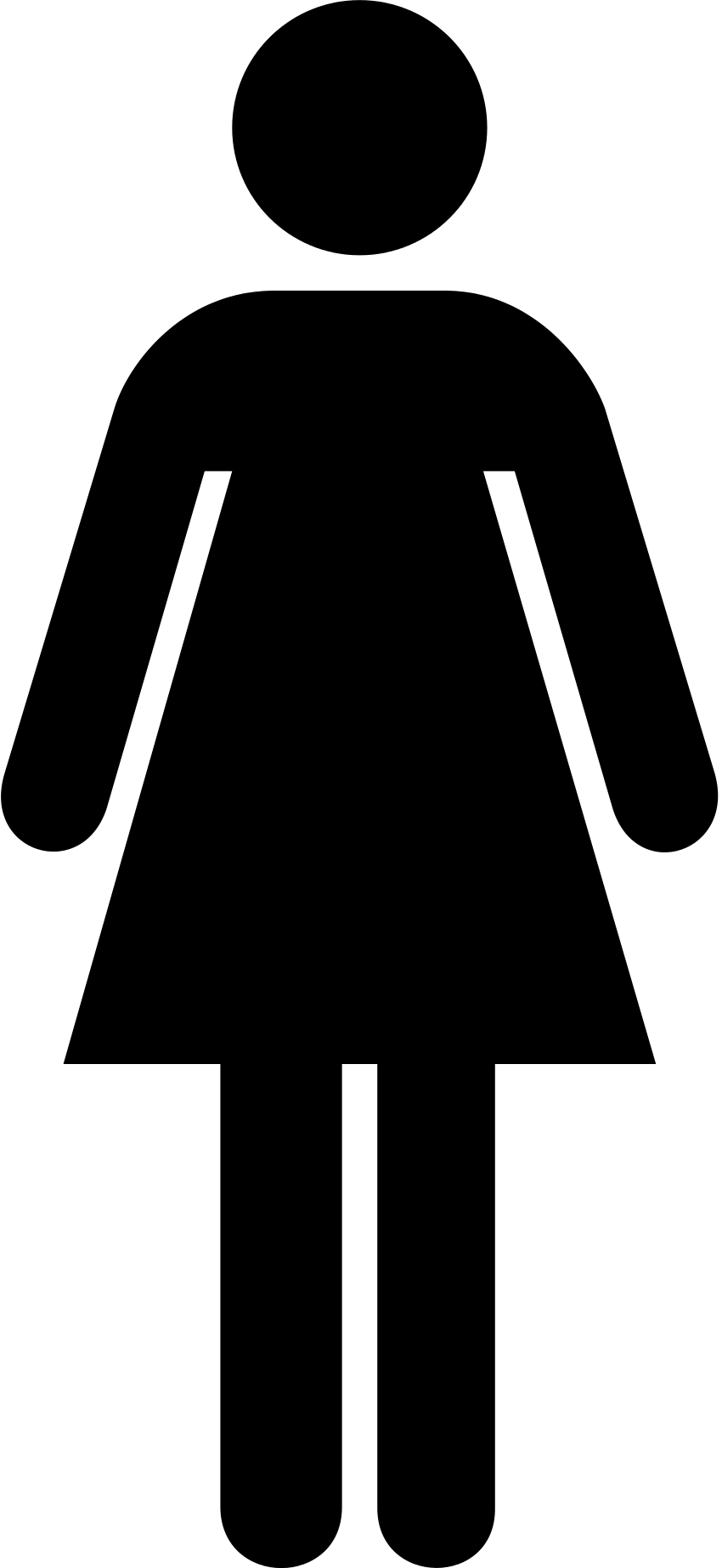 Prs Iv Survey Stick Figures, Toilet, Clip Art, Stickers, - Woman Bathroom Clipart (850x1845), Png Download