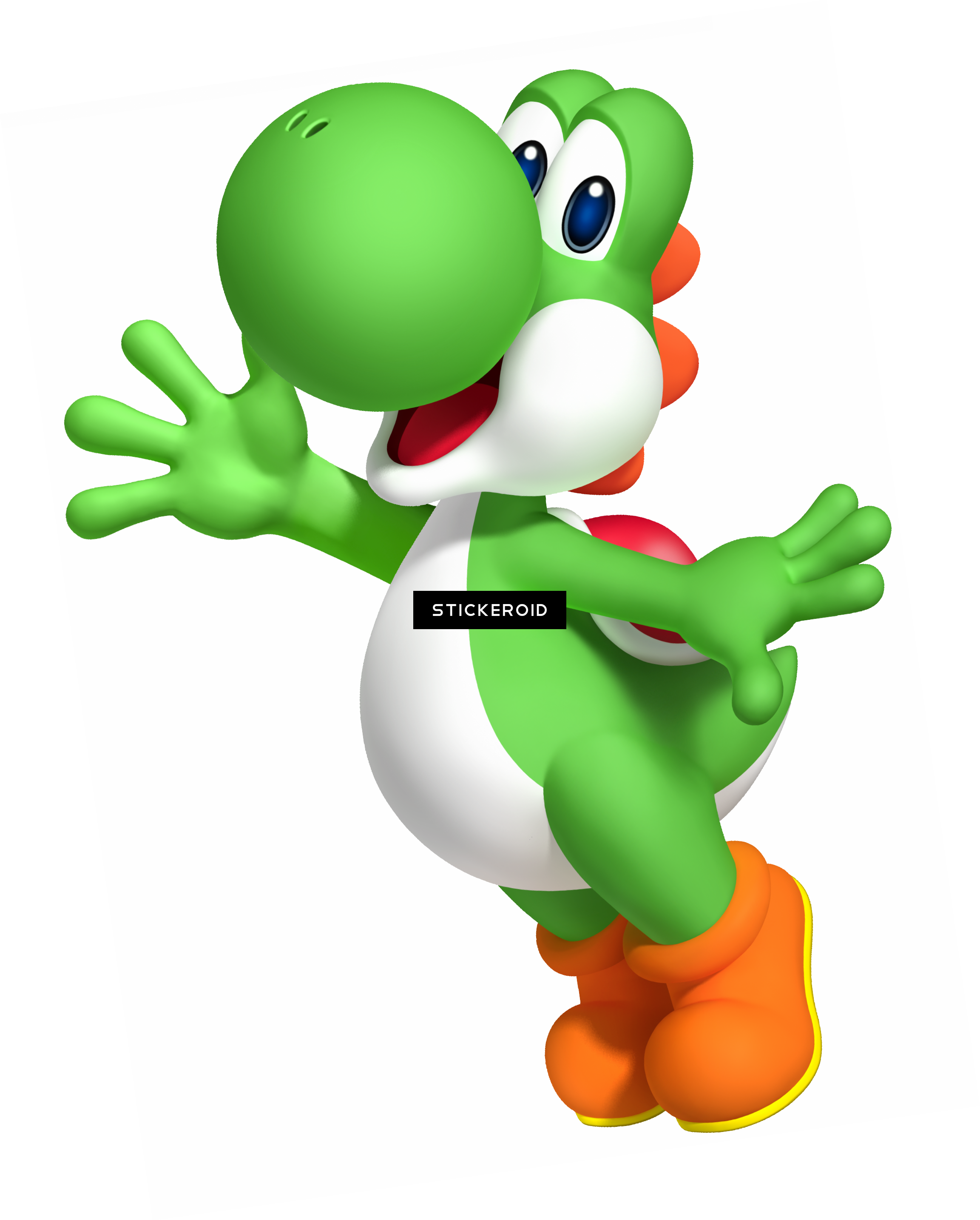Yoshi - Yoshi And Dry Bones (2305x2868), Png Download