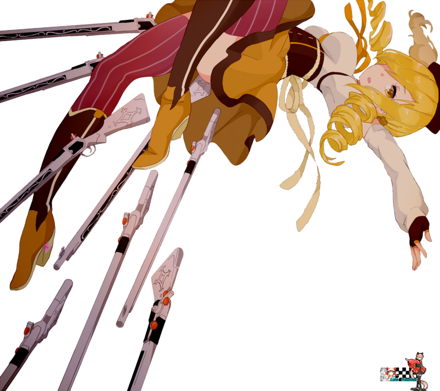 Madoka Magica Mami Render - Puella Magi Madoka Magica (900x800), Png Download