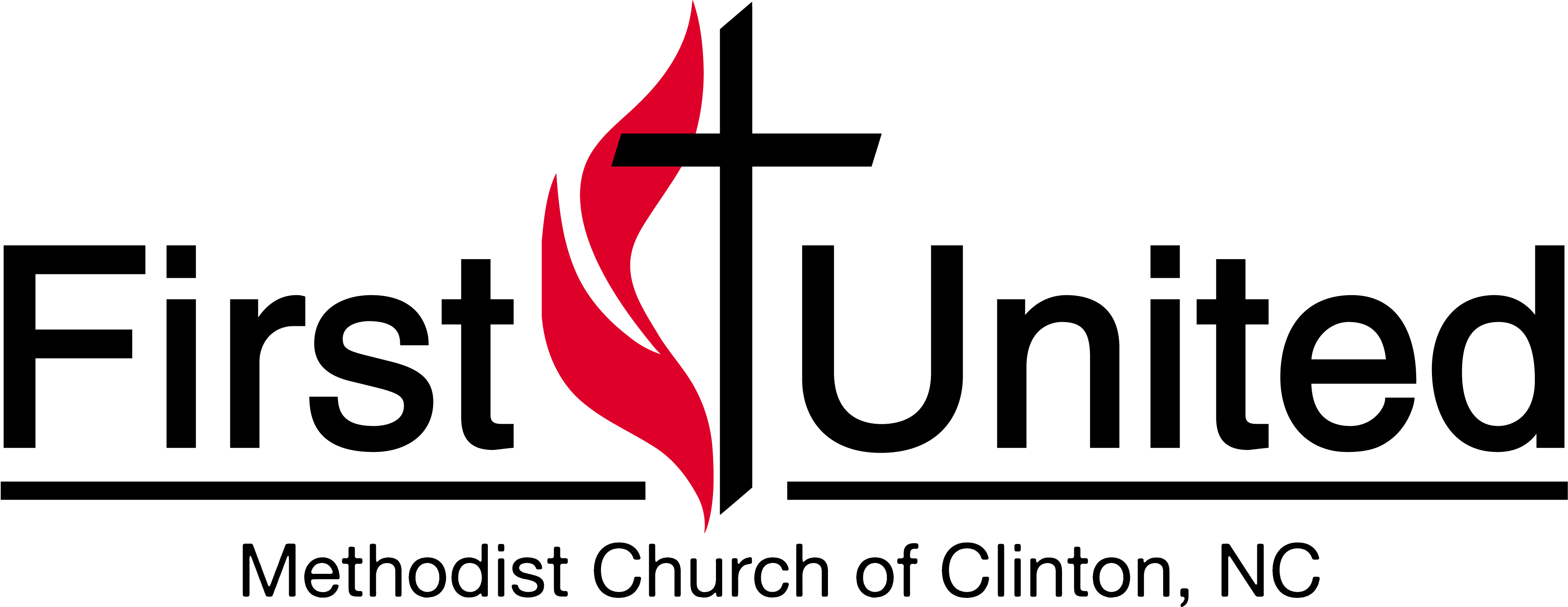 First United Methodist Church Of Clinton - United Methodist Church (3857x1477), Png Download