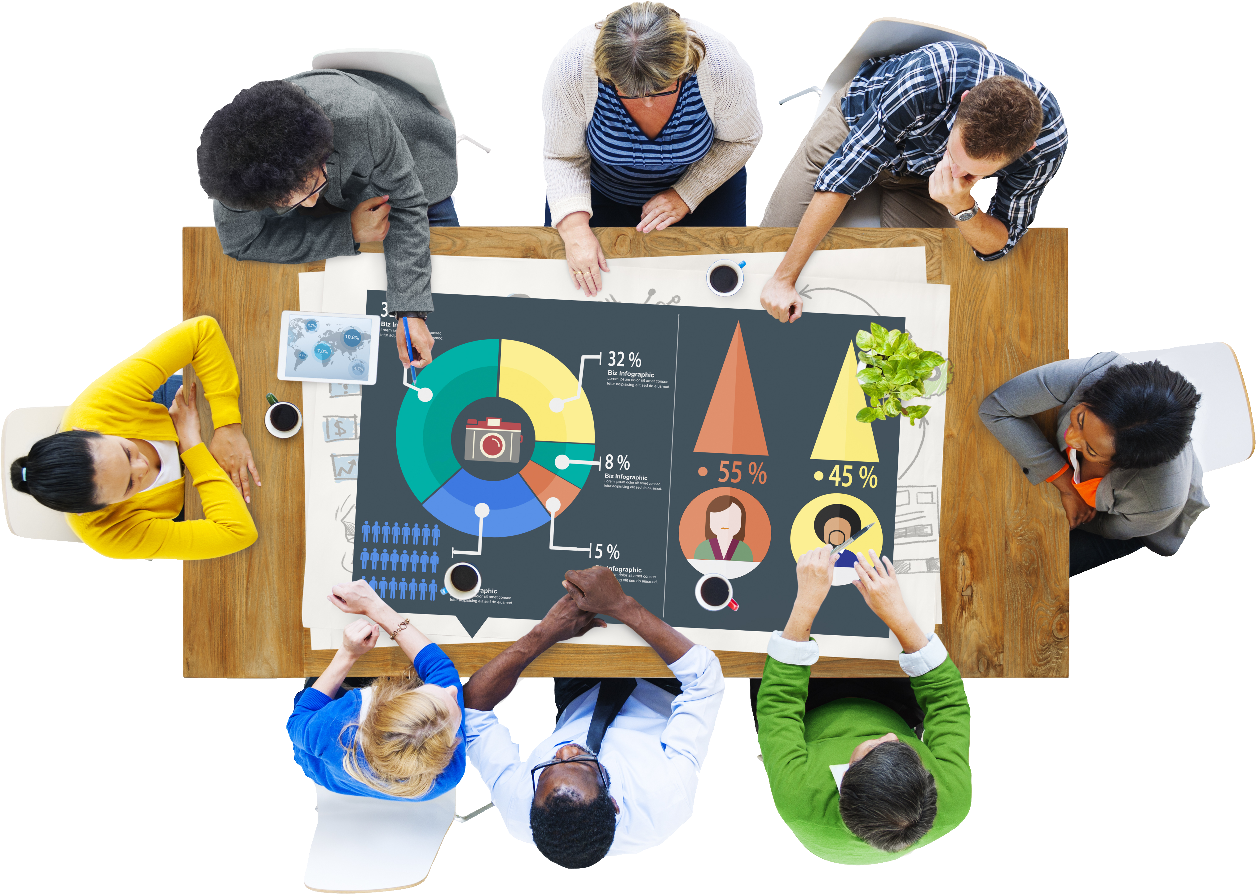 Step - Team Work Social Media (4053x2885), Png Download