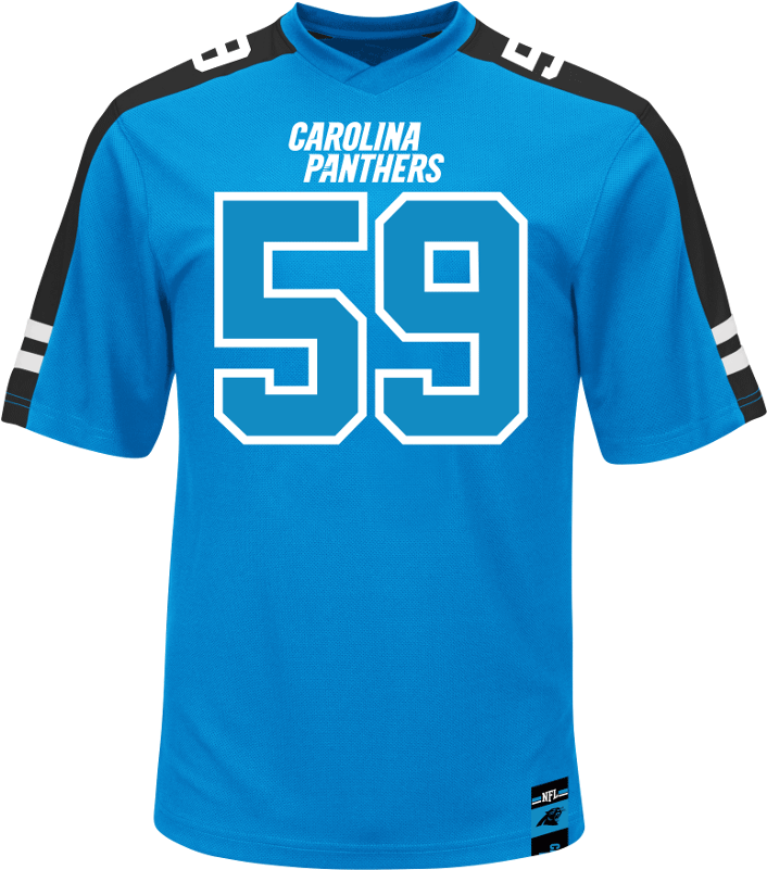 Carolina Panthers Men's Luke Kuechly - Carolina Panthers Outside House Banner (800x800), Png Download