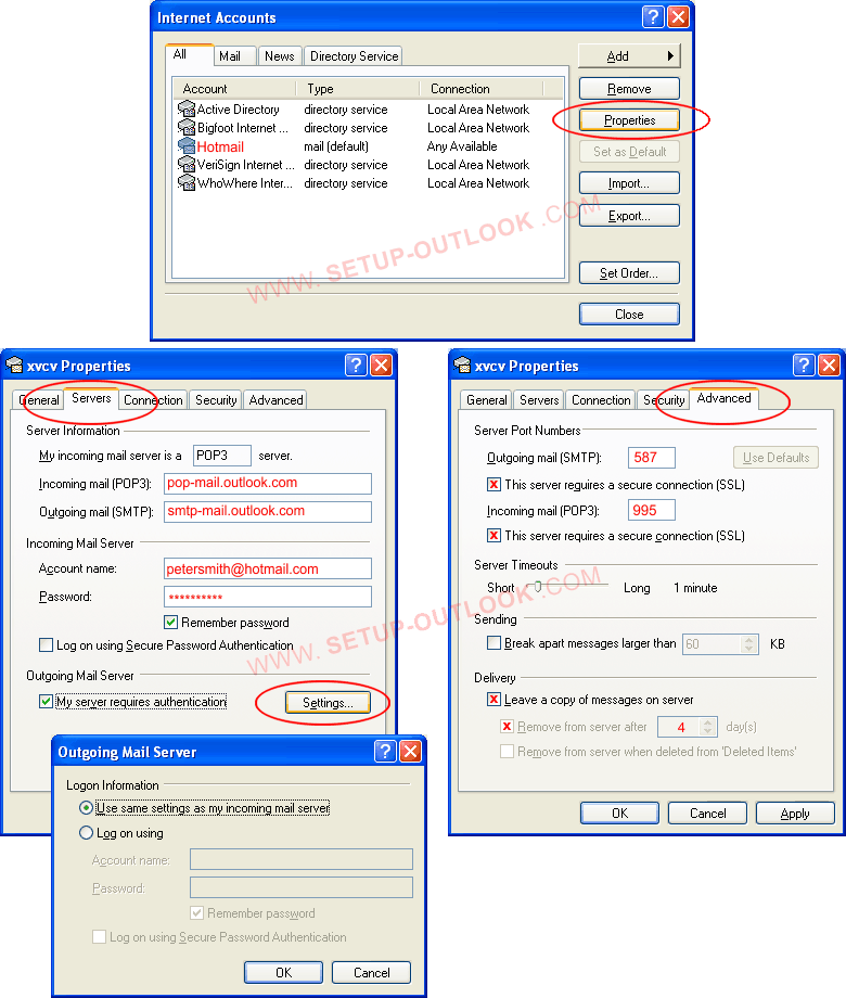 Set Up According To The Images Bellow - Microsoft Outlook (780x920), Png Download