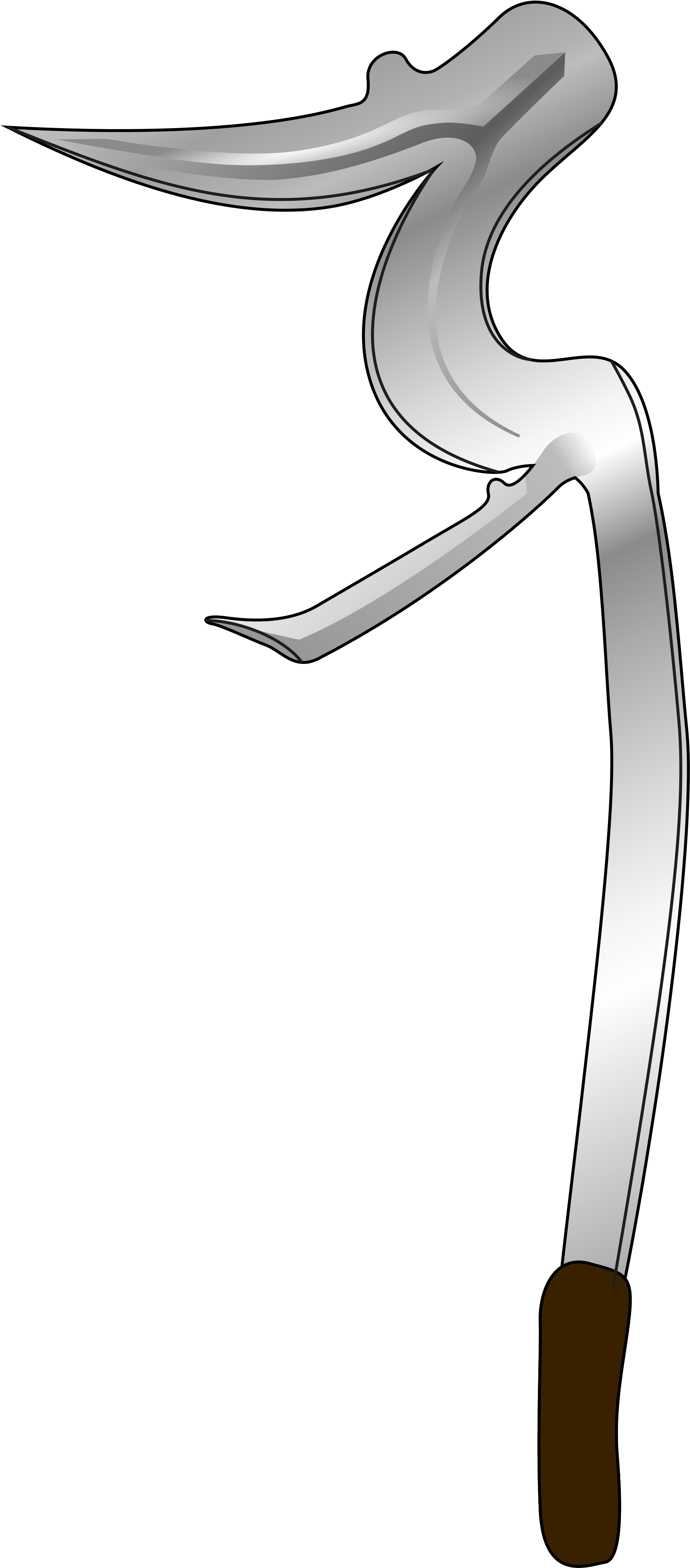 Open - Throwing Knife (2000x4426), Png Download