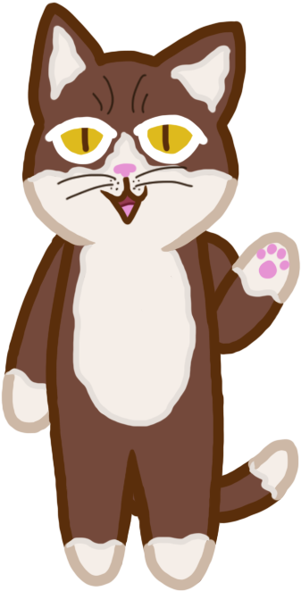 Cookie Cat No, I'm Cat Cookie - Illustration (900x685), Png Download