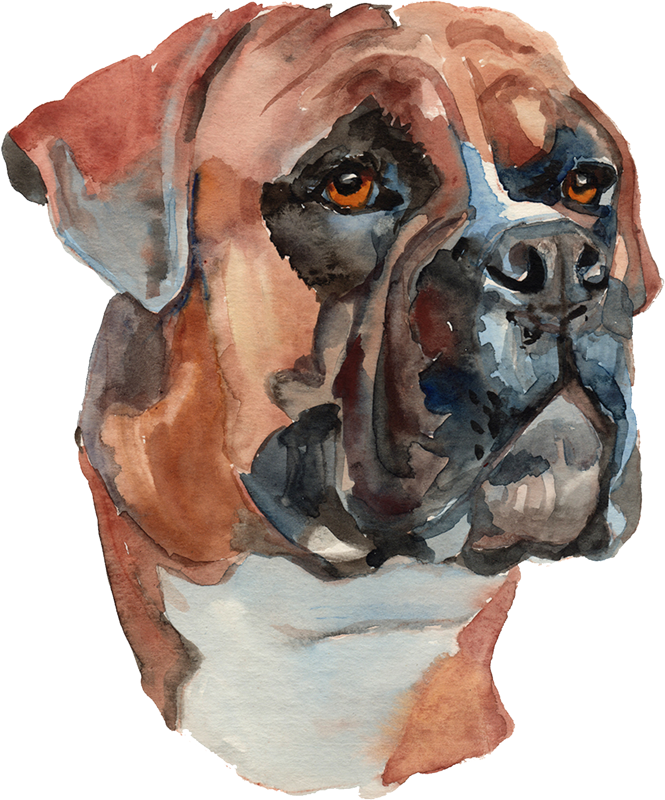 Download - Boxer Dog Vector (2048x2048), Png Download