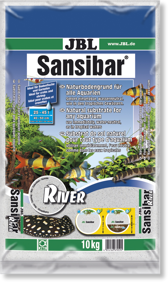 Arena Decorativa Con Guijarros Negros Para Acuario - Jbl Sansibar River Fine Aquarium Sand Substrate 10kg (970x970), Png Download