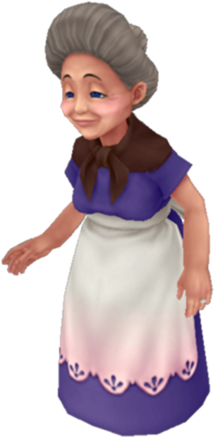 Nina Polshakova - Kingdom Hearts Kairi Grandma (601x915), Png Download