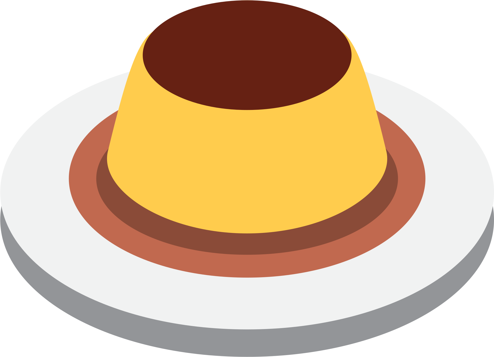 Custard - Pudim Emoji (2048x2048), Png Download