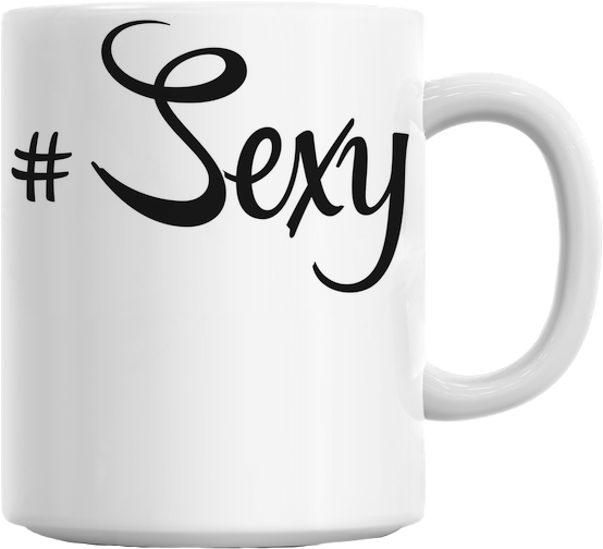 #sexy Mug - Styleart Sexy Hashtag Mug - Mug1-white-anxn (629x579), Png Download
