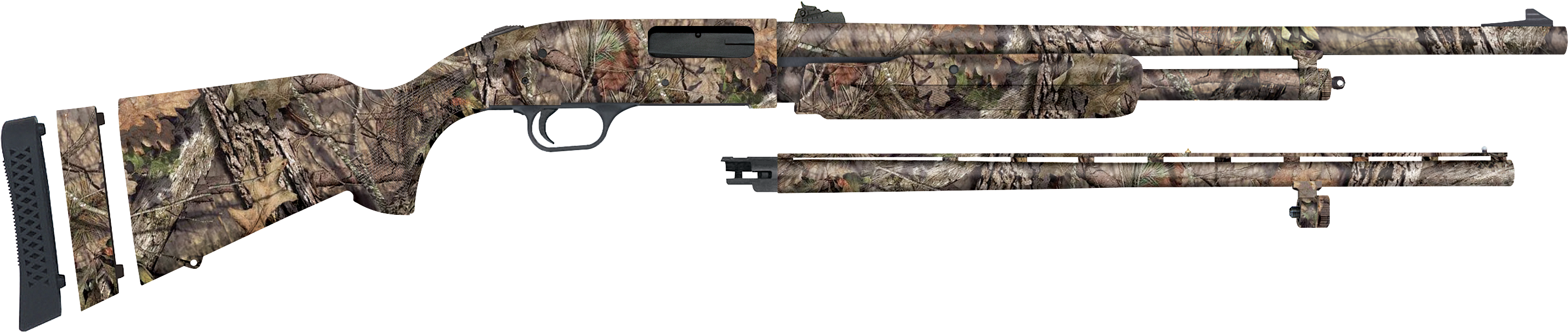 500 Youth Super Bantam Combo Field/deer - Mossberg 500 Super Bantam 20 Gauge Combo (3129x851), Png Download