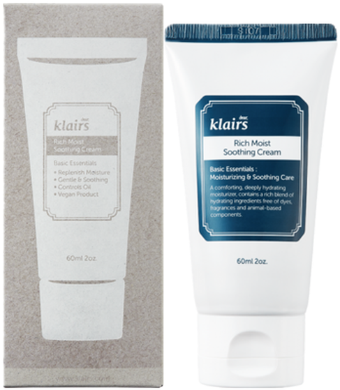 Dear Klairs Rich Moist Soothing Cream (700x700), Png Download