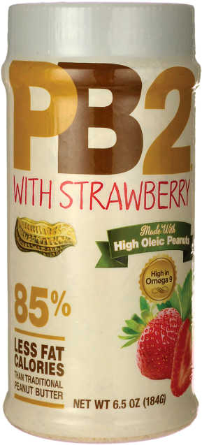 Pb2 Powdered Peanut Butter With Strawberry - Pb2 Powdered Peanut Butter Original And Pb2 (650x650), Png Download