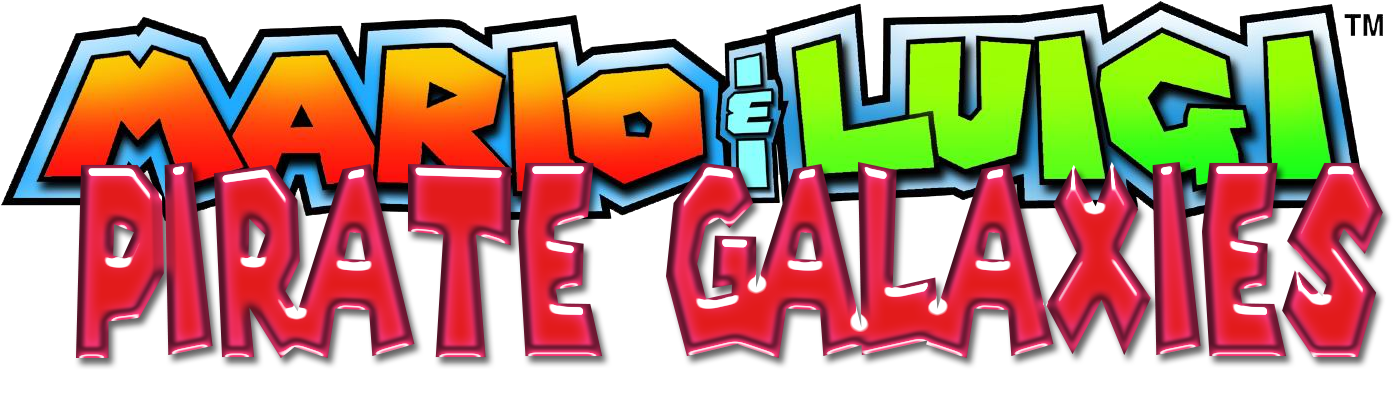 Mario And Luigi Pirate Galaxy - Mario & Luigi: Superstar Saga (1500x563), Png Download