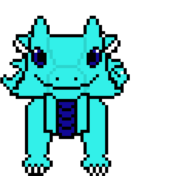 Dragon Sprite -tail - Pixel Art (970x720), Png Download