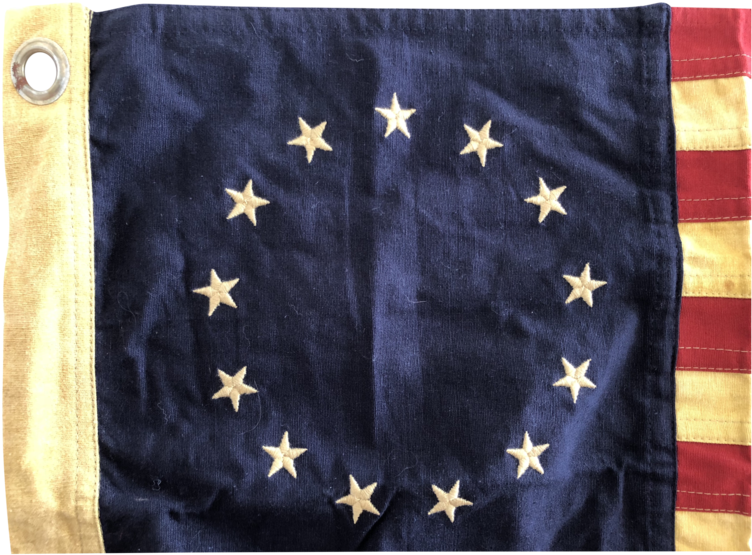 13 Star Flag, Vintage Reproduction Betsy Ross - Three Percenter Decal (800x800), Png Download