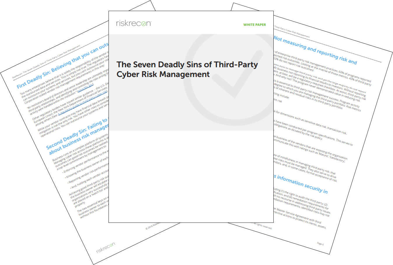 7 Deadly Sins - Riskrecon Inc. (1347x911), Png Download